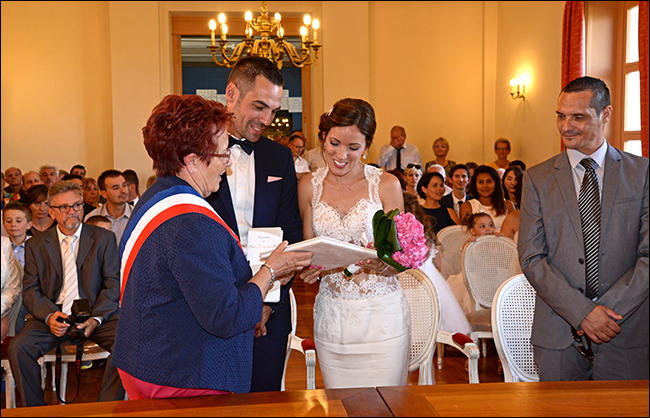 Photo cérémonie civile mariage à Lyon