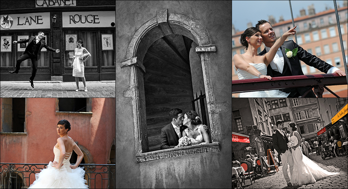 Photo de mariage dans le Vieux Lyon
